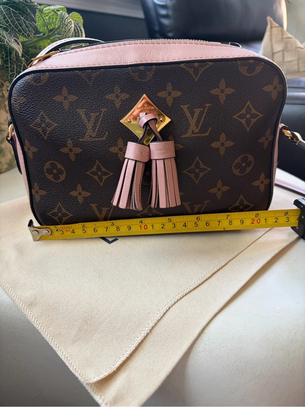 ✨ Louis Vuitton Saintonge Monogram Crossbody Bag – Rose Ballerine / Pink Trim ✨ - Picture 2 of 11